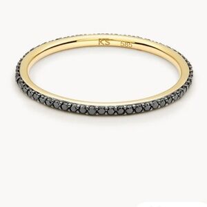 Kendra Scott Angelina Band Ring in Black Diamond